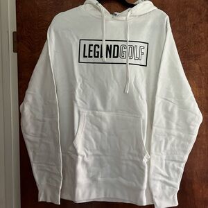 Brand new! Legend Golf White Hoodie size S